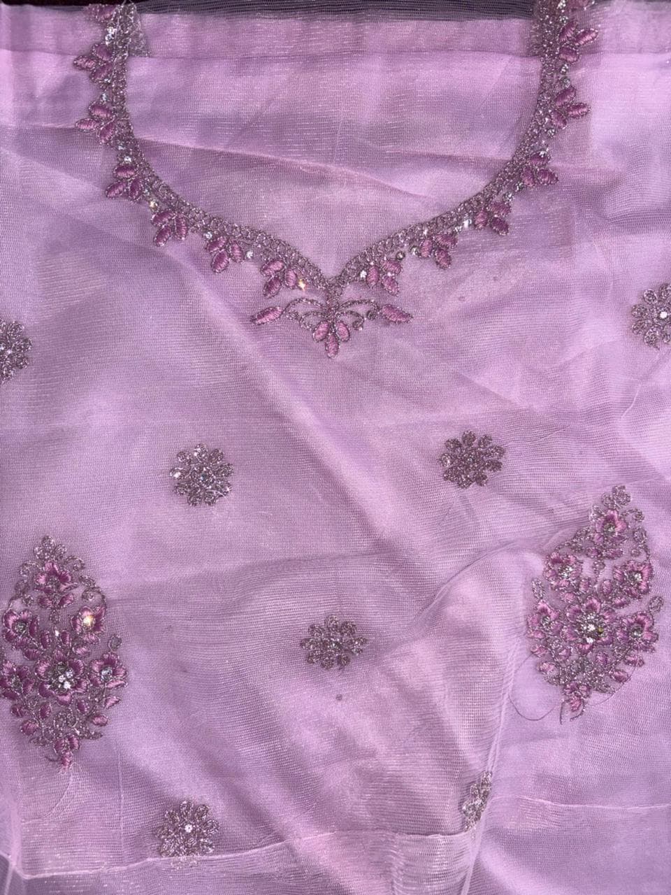 Embroidered Bridal Lehenga Set Pink Colour