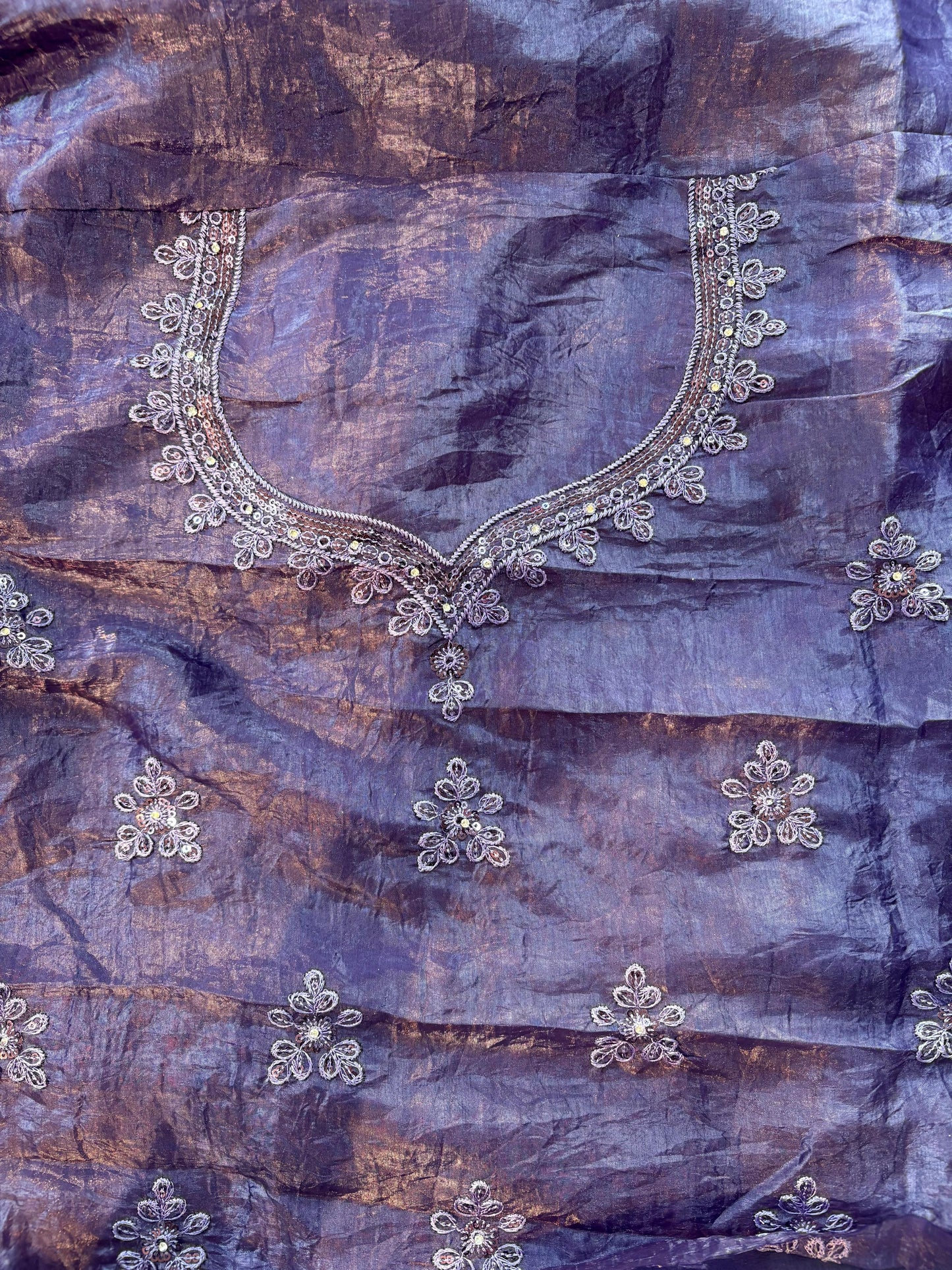 Lavender Embroidered Bridal Lehenga Set