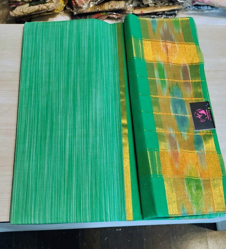 Venkatagiri Cotton by Cotton Saree with Pochampally weave