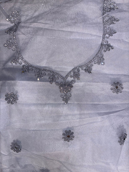 Light Lavender Embroidered Bridal Lehenga Set1