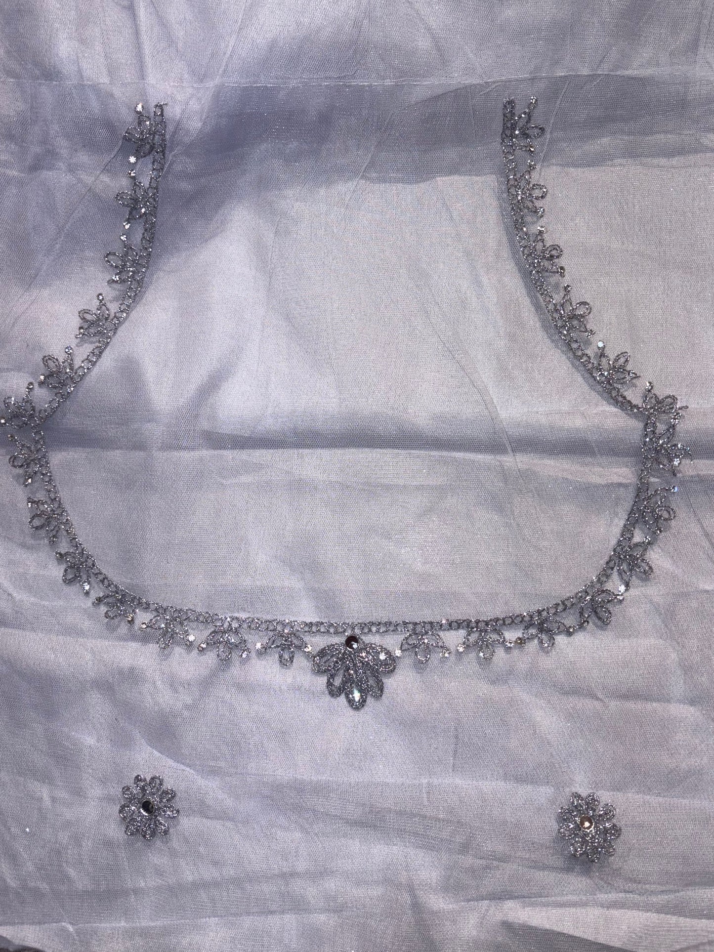 Light Lavender Embroidered Bridal Lehenga Set1
