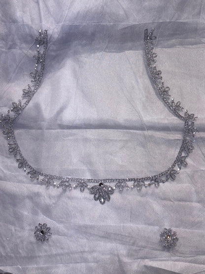 Light Lavender Embroidered Bridal Lehenga Set1