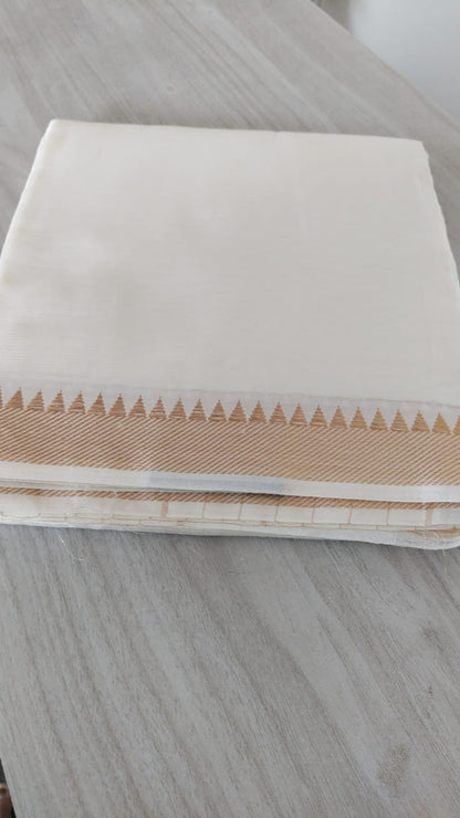 Mangalagiri Pattu Plain Saree Nizam Border