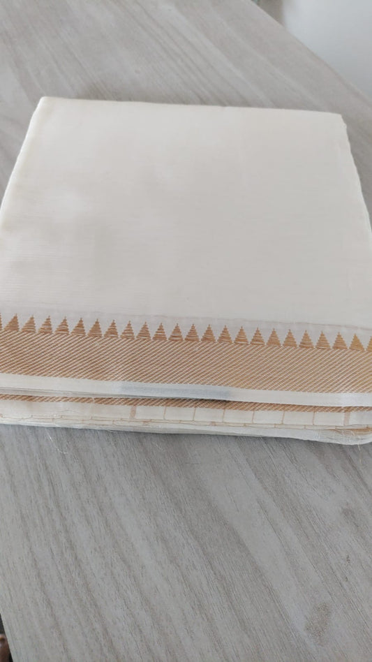 Mangalagiri Pattu Plain Saree Nizam Border