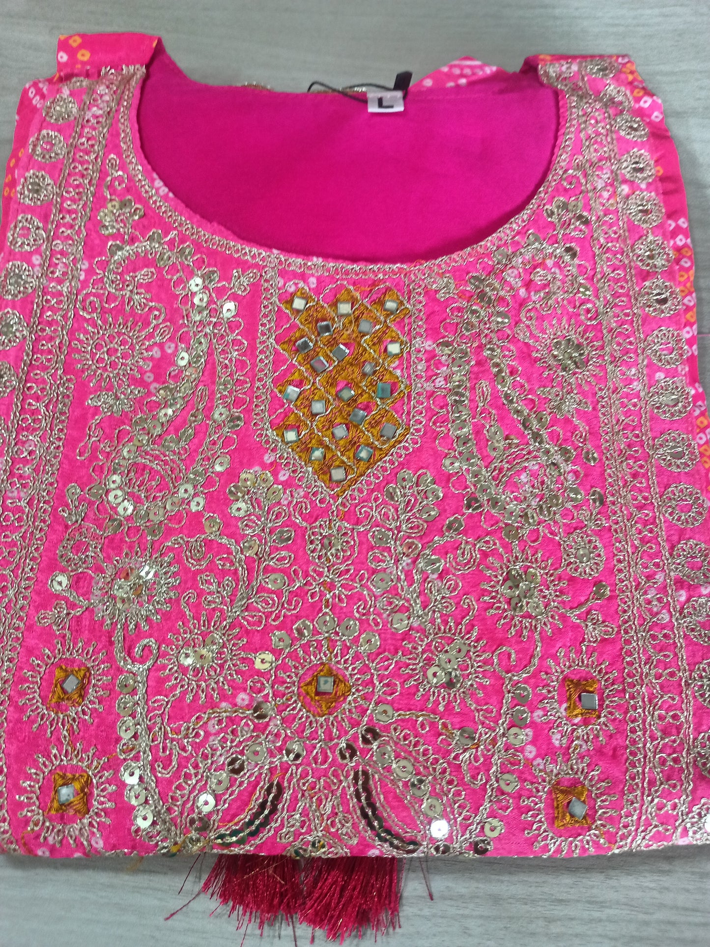 Elegant Pink Kurta Pant with dupatta Muslin Georgette