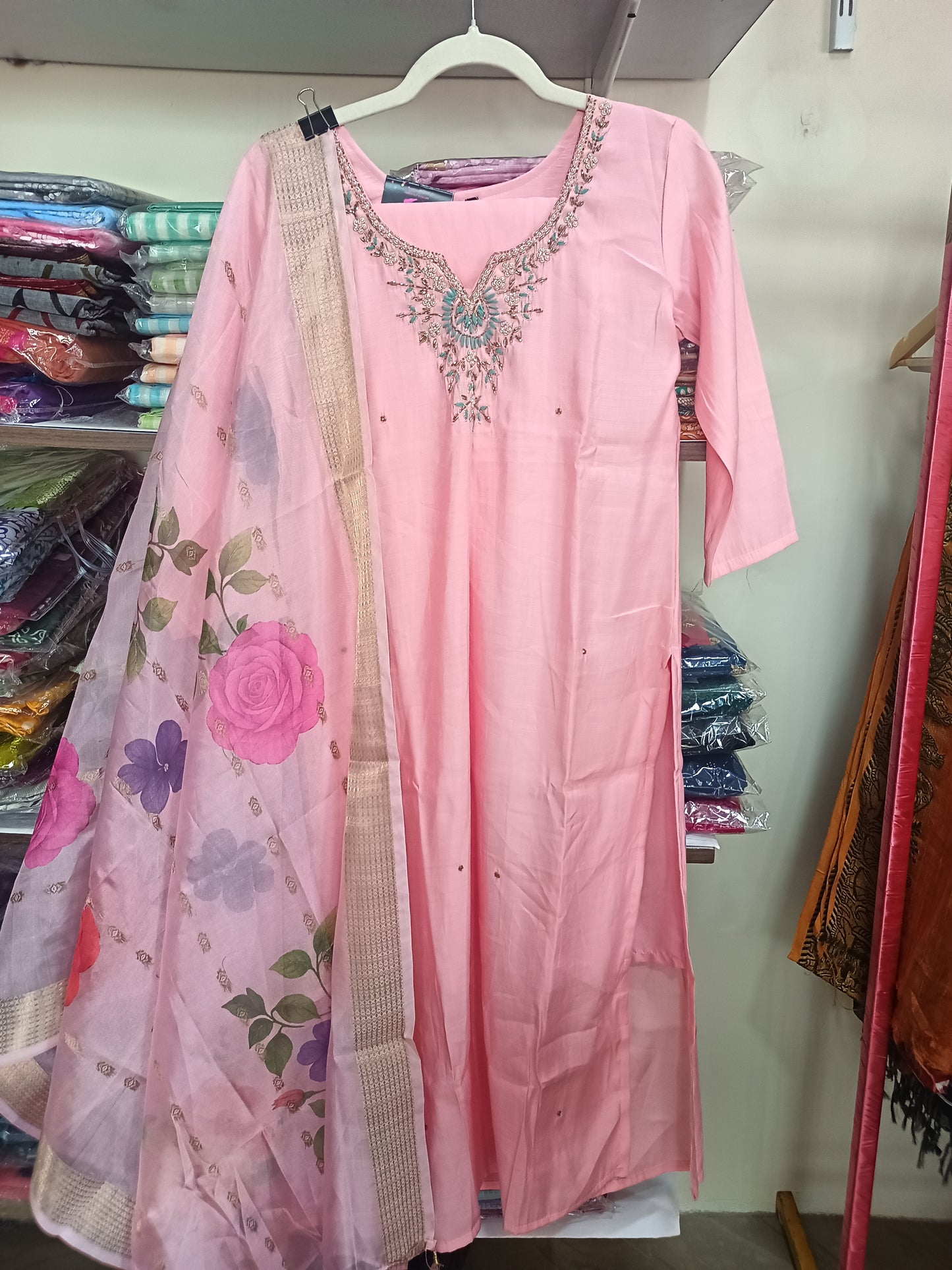 Elegant Pink Kurta Pant with dupatta