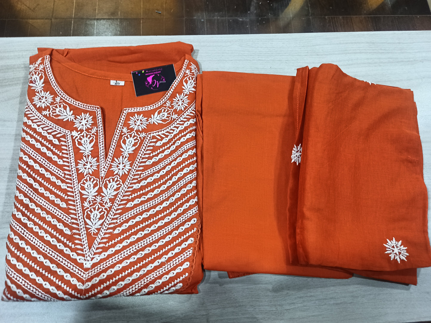 Elegant Kurta Pant with dupatta 100% Cotton