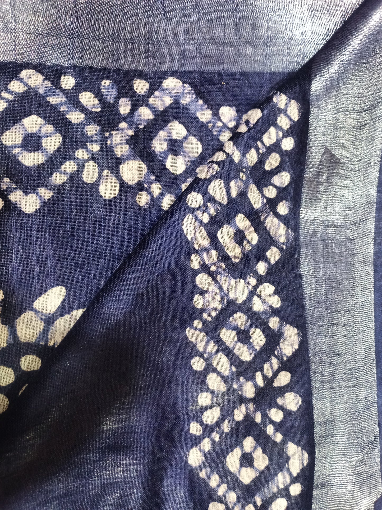 Lenin Cotton Sarees with block painting