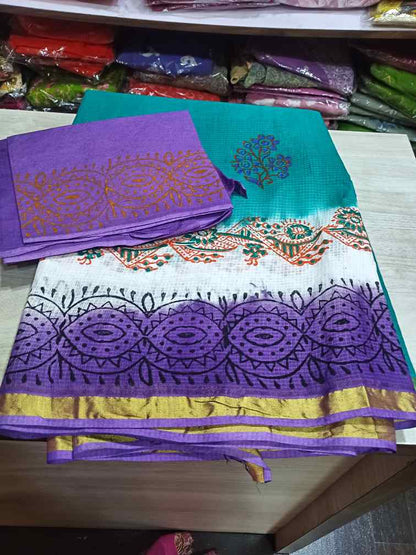 Beautiful Kota Cotton Screen Printed Sarees | Lightweight & Elegant | Anthelia Creations