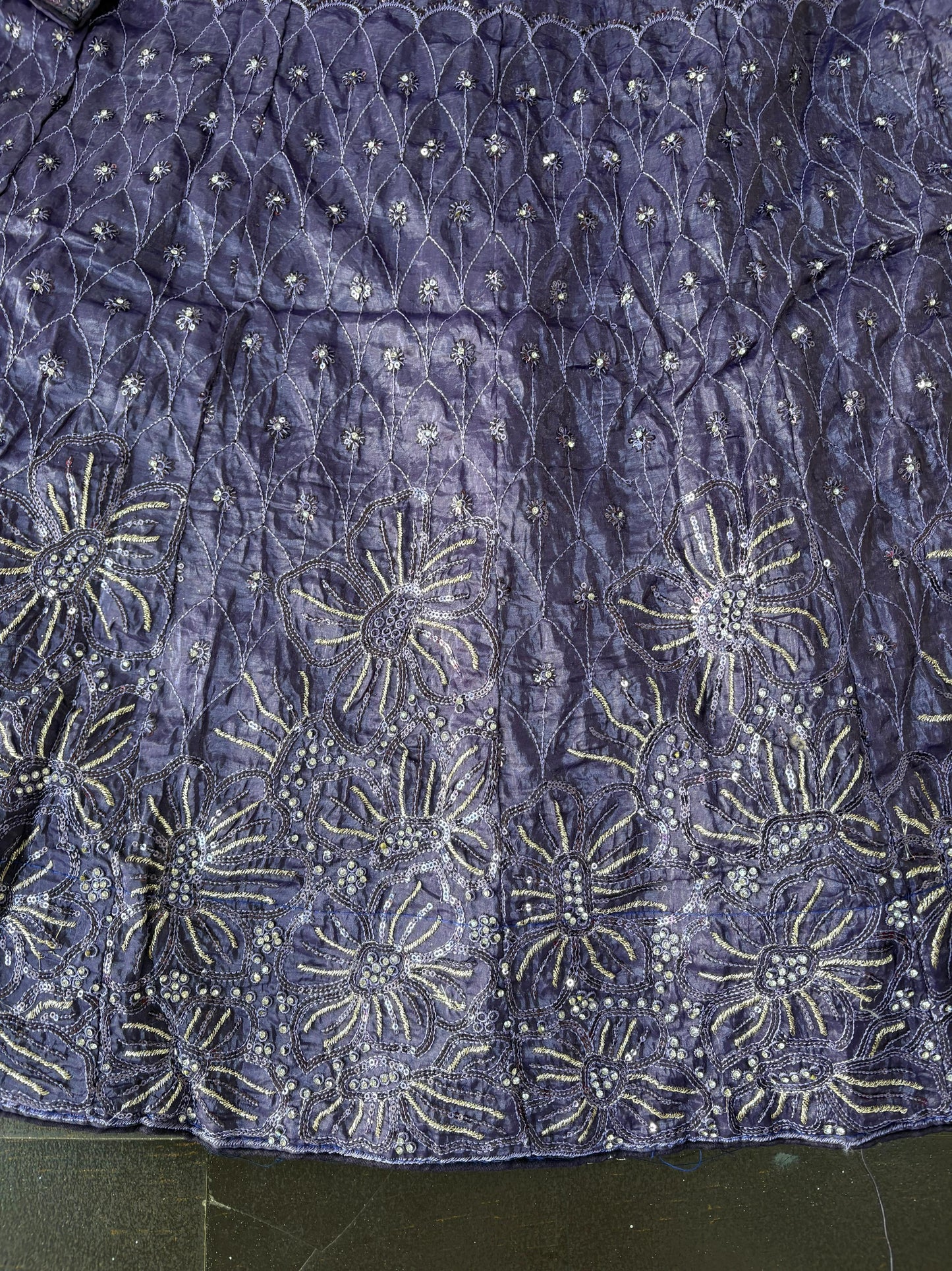 Lavender Embroidered Bridal Lehenga Set