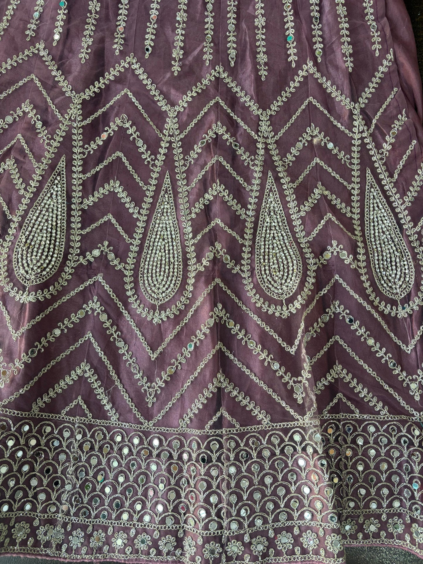 Light Pink Embroidered Bridal Lehenga Set