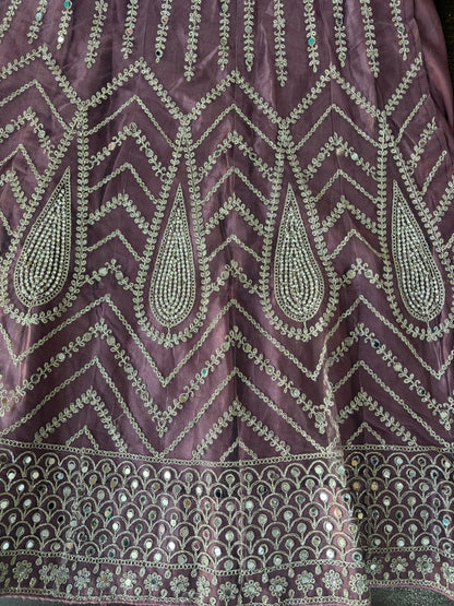 Light Pink Embroidered Bridal Lehenga Set