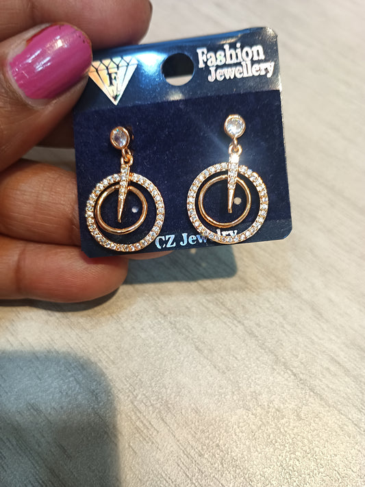 Anti Tarnish Fancy Loving Earrings hoop