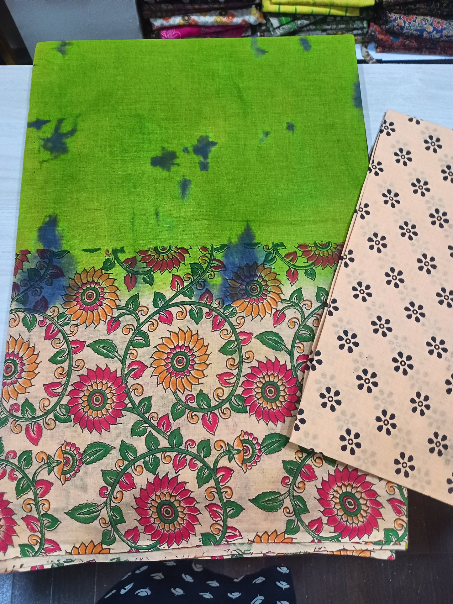 Pure Cotton Shibori Dyed Sarees