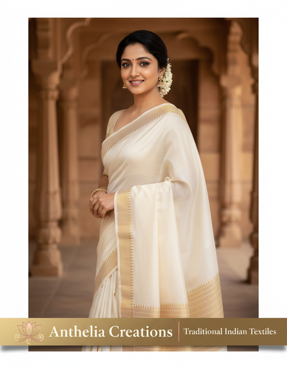 Mangalagiri Pattu Plain Saree Nizam Border