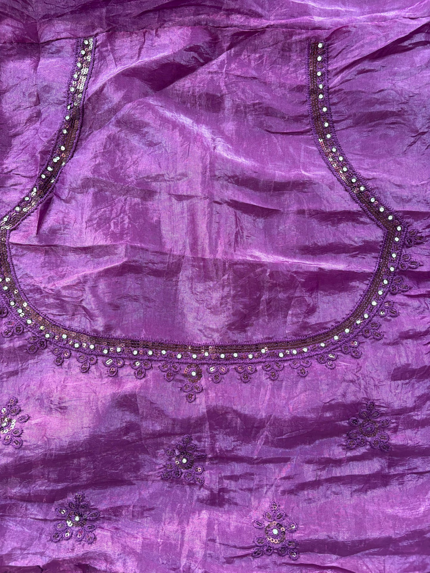 Purple Embroidered Bridal Lehenga Set