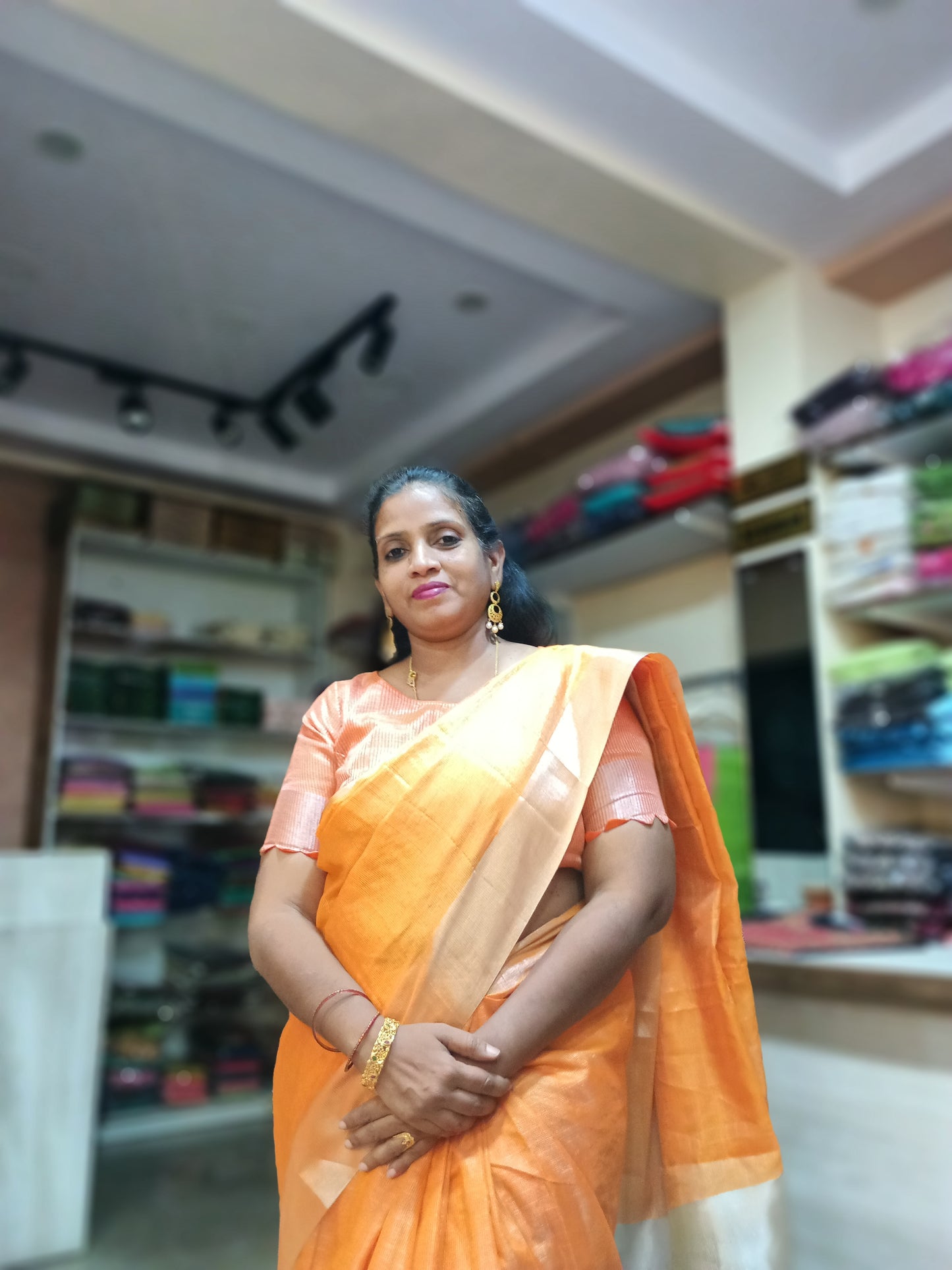 Fancy Cotton Jari weaving Sarees ACS003