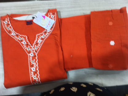 Elegant Kurta Pant with dupatta 100% Cotton