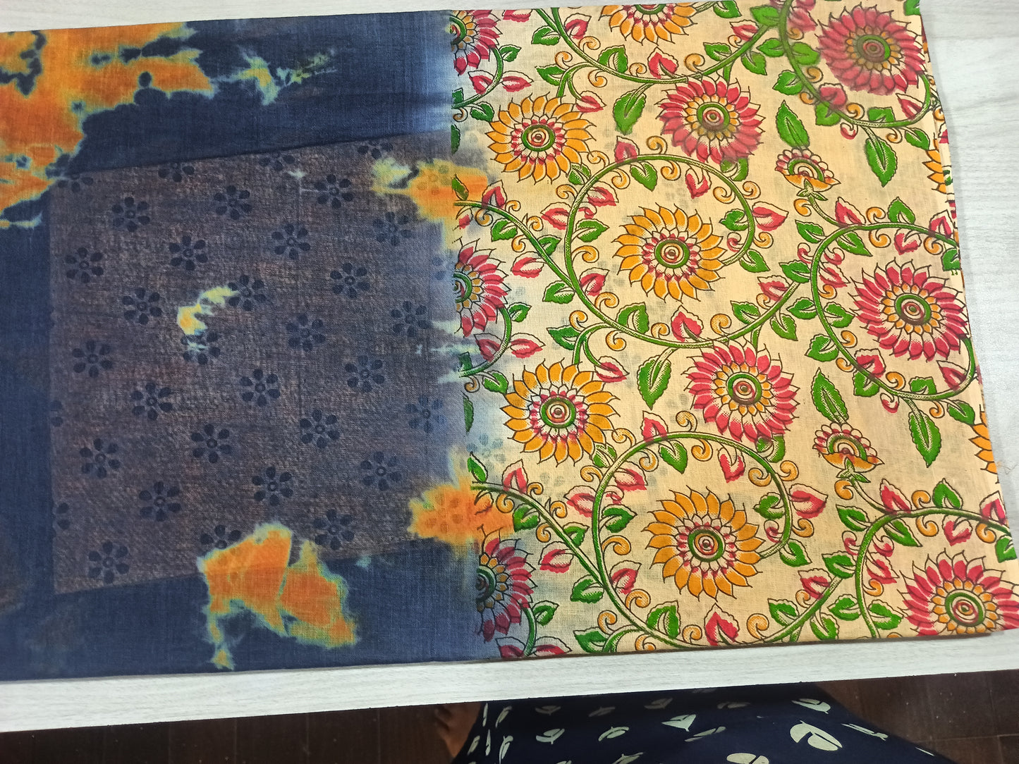 Pure Cotton Shibori Dyed Sarees