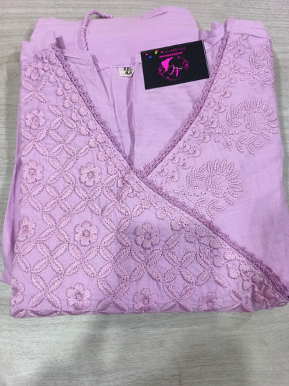 Elegant Cotton Cord Set in Pink & Yellow