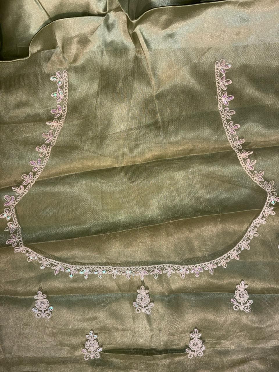 Embroidered Bridal Lehenga Set Green Colour