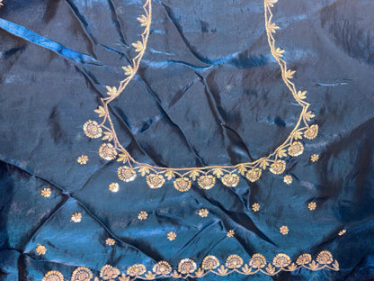 Heavy Embroidered Bridal Lehenga Set Green Colour
