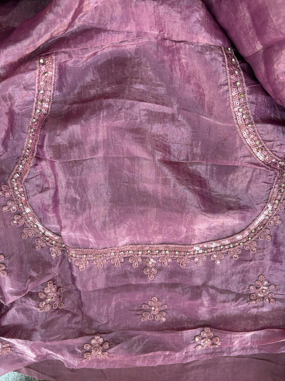 LavenderEmbroidered Bridal Lehenga Set