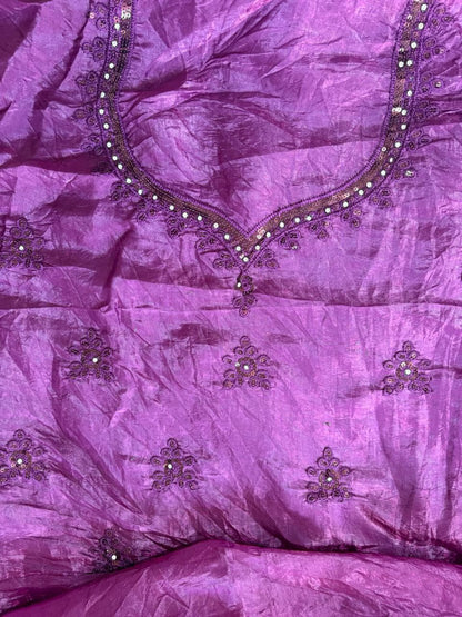 Purple Embroidered Bridal Lehenga Set