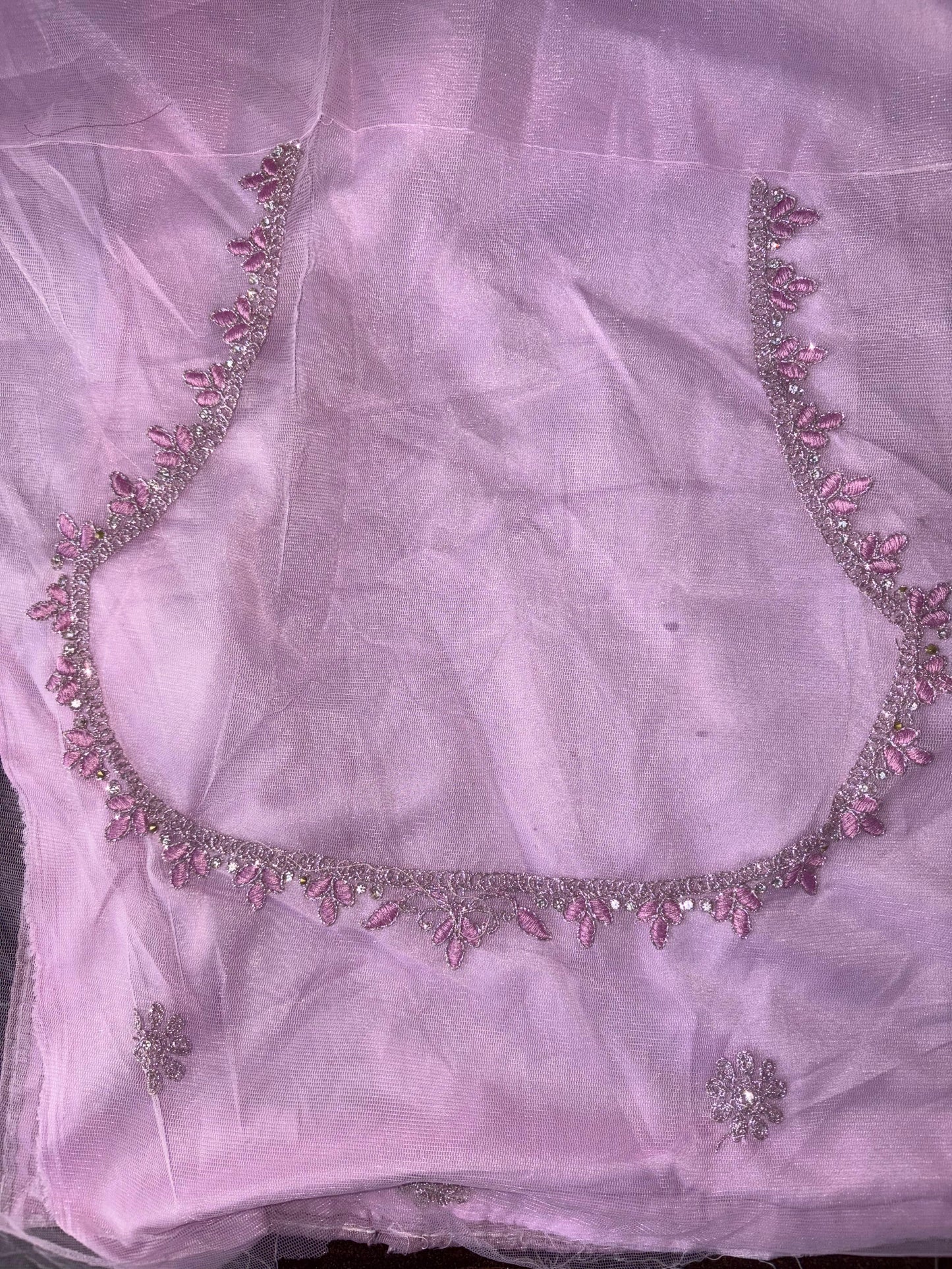 Embroidered Bridal Lehenga Set Pink Colour
