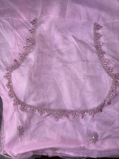 Embroidered Bridal Lehenga Set Pink Colour