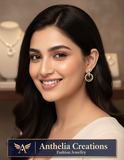 Anti Tarnish Fancy Loving Earrings hoop