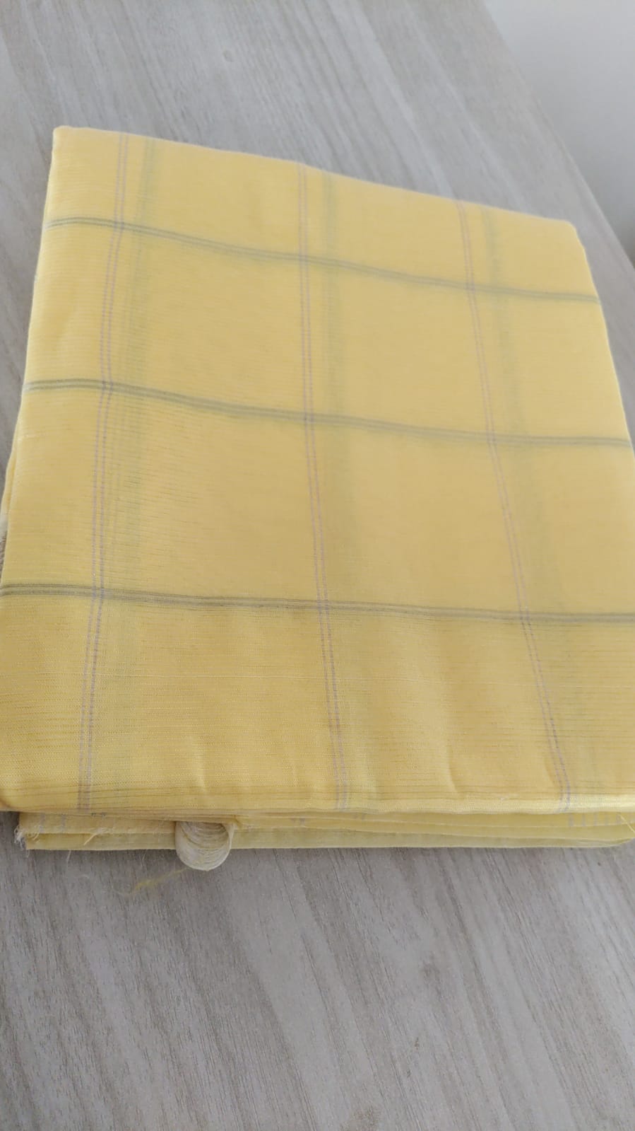 Mangalagiri Pattu Plain Saree Nizam Border  Yellow