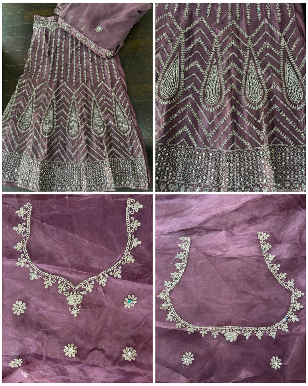 Light Pink Embroidered Bridal Lehenga Set