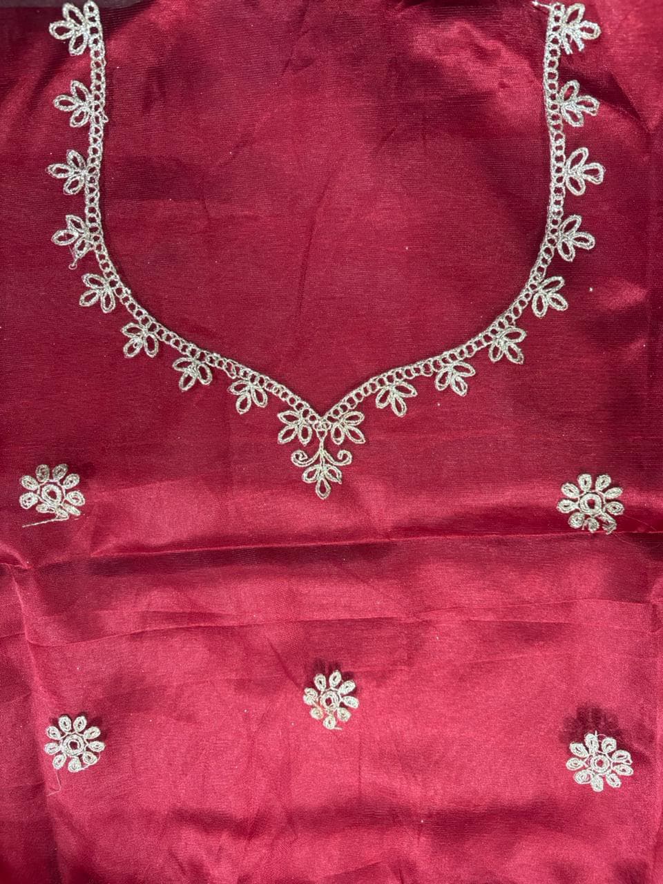 Embroidered Bridal Lehenga Set Maroon Colour