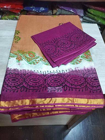 Beautiful Kota Cotton Screen Printed Sarees | Lightweight & Elegant | Anthelia Creations