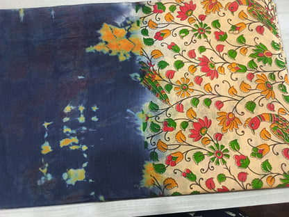 Pure Cotton Shibori Dyed Sarees