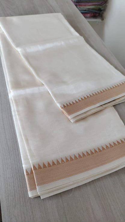 Mangalagiri Pattu Plain Saree Nizam Border