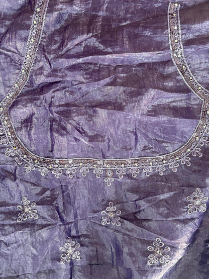 Lavender Embroidered Bridal Lehenga Set