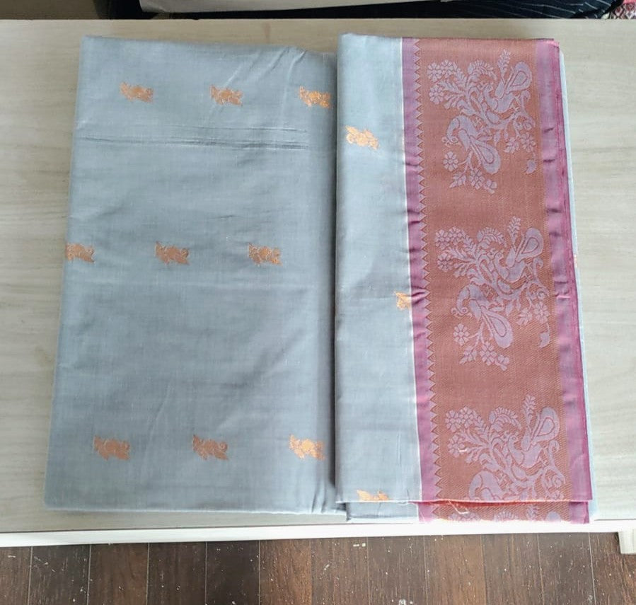 Venkatagiri Cotton by Cotton Saree with Rich Pattu Pallu