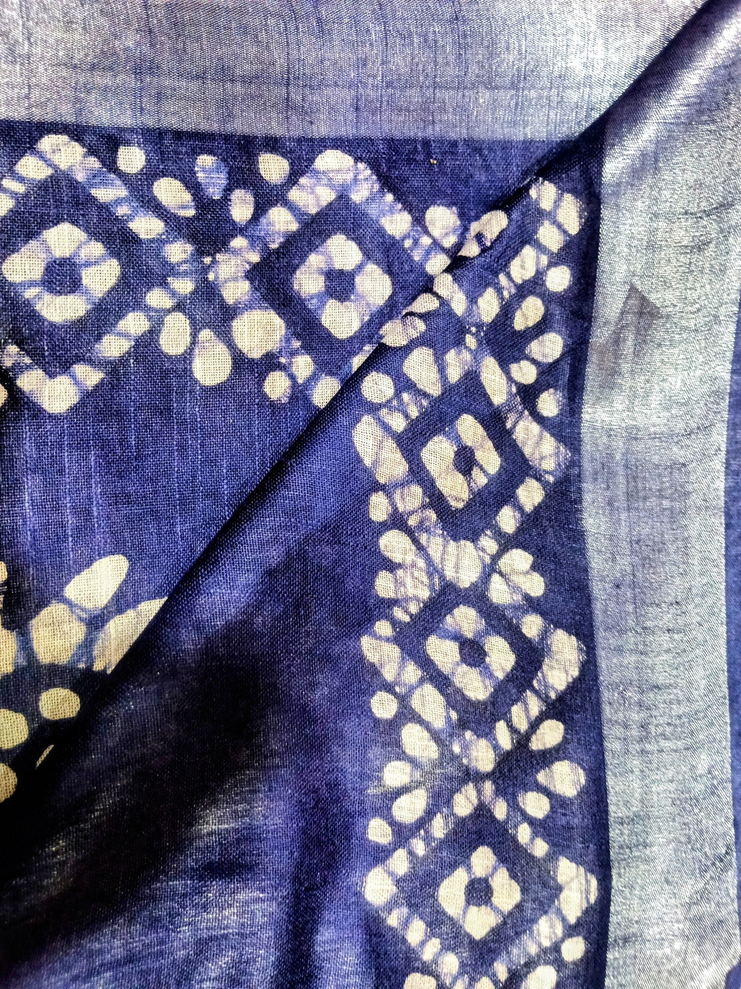 Lenin Cotton Sarees with block painting