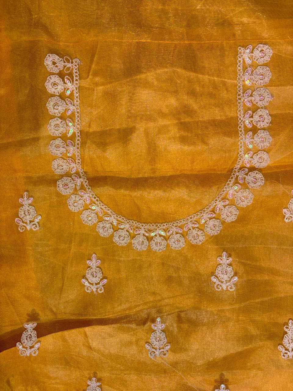 Embroidered Bridal Lehenga Set Yellow Colour
