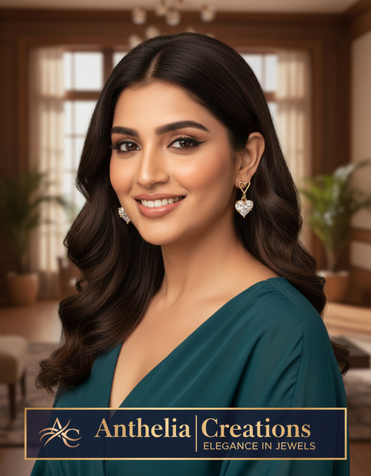 Anti Tarnish Fancy Loving  Earrings Hearts